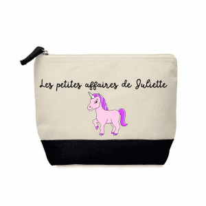 Trousse de toilette licorne