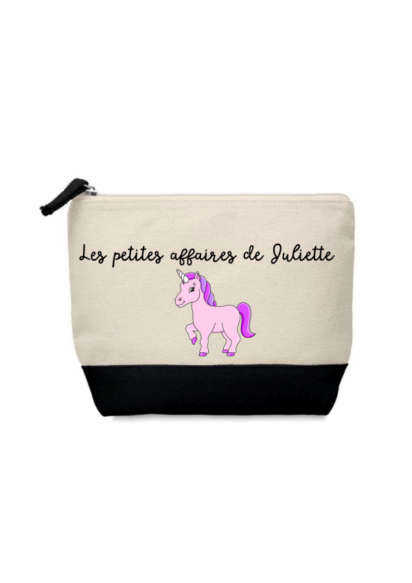 Trousse de toilette licorne