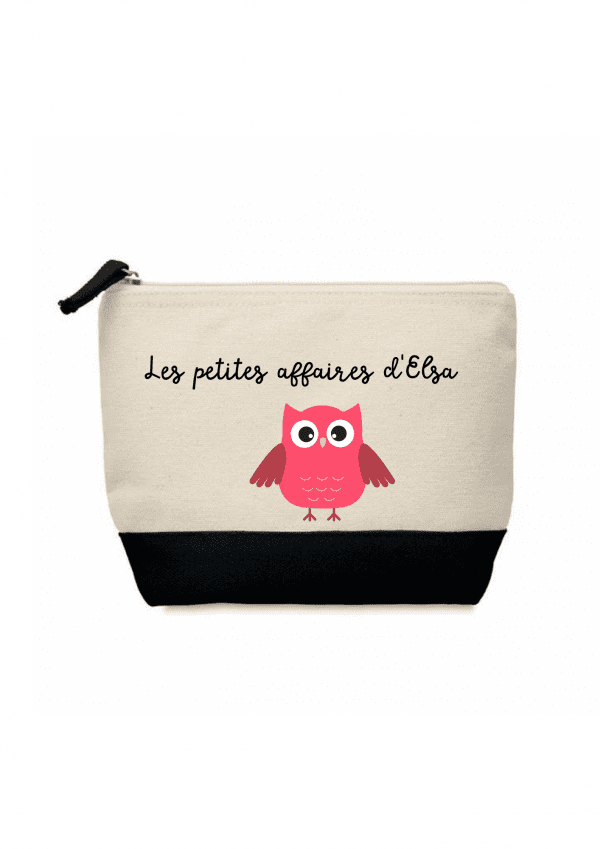 Trousse de toilette chouette
