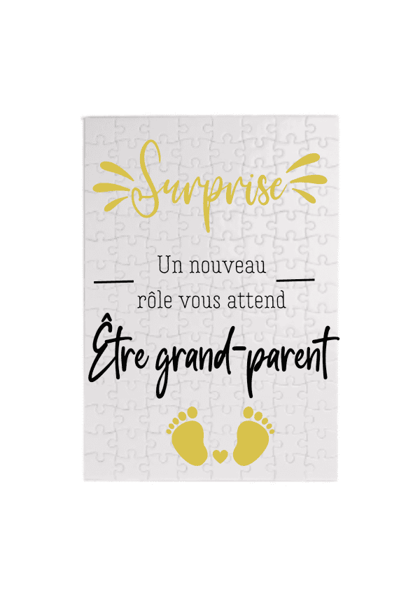 Puzzle personnalisé message