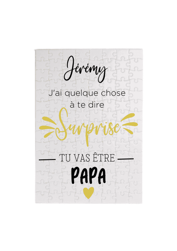 Puzzle personnalisé message