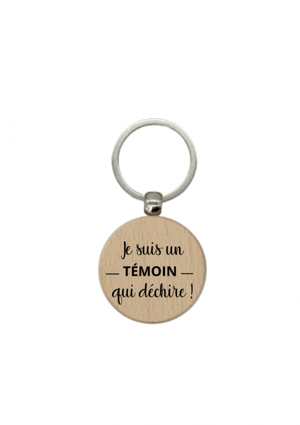 Porte-clé motif tirets