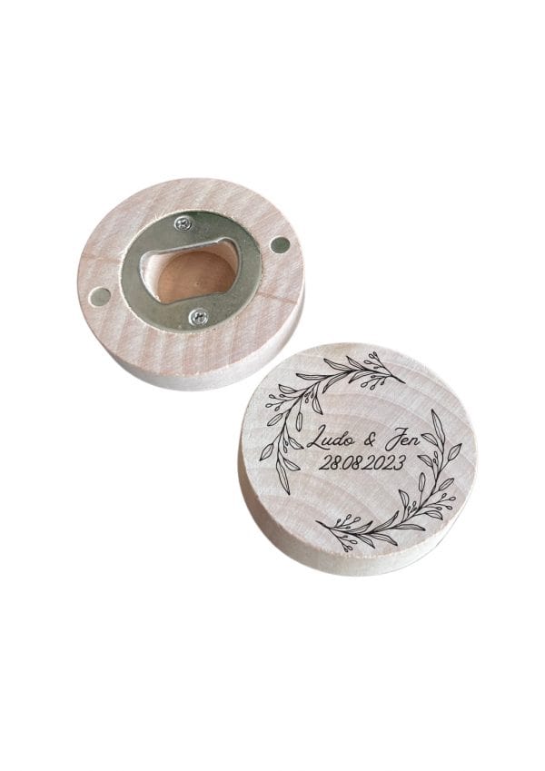 Décapsuleur magnet mariage
