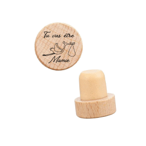 Bouchon de vin motif cigogne