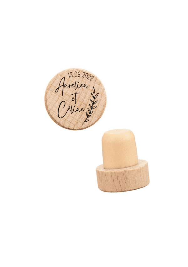 Bouchon de vin motif branche