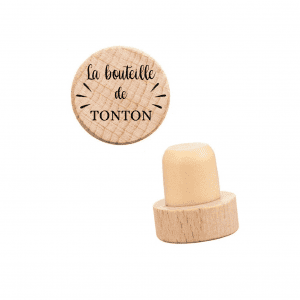 Bouchon de vin motif éclaboussures