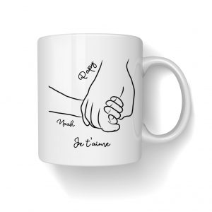 mug papy main dans la main
