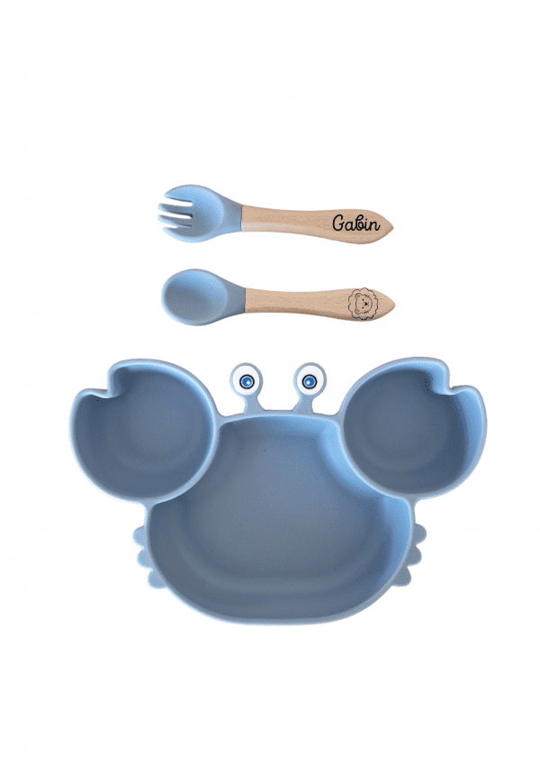 Set de repas crabe bleu
