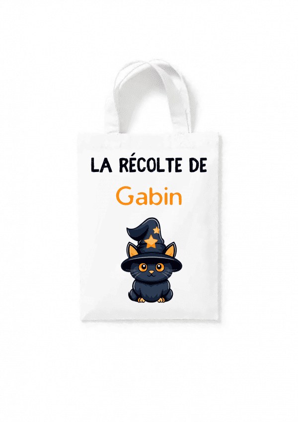 Tote bag chat halloween