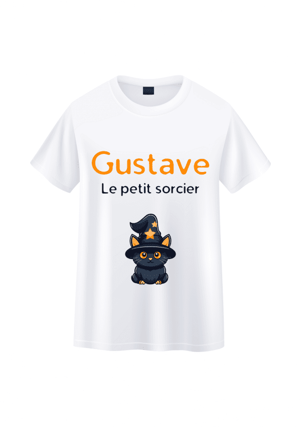 Tee-shirt enfant sorcier halloween