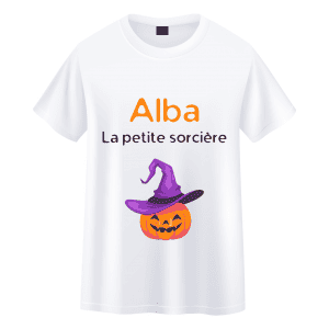 Tee-shirt enfant sorcière halloween