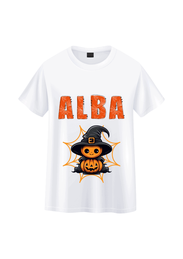Tee-shirt enfant citrouille halloween
