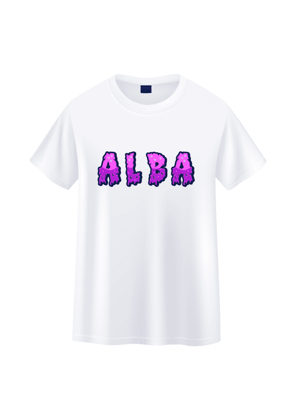 Tee-shirt prénom violet