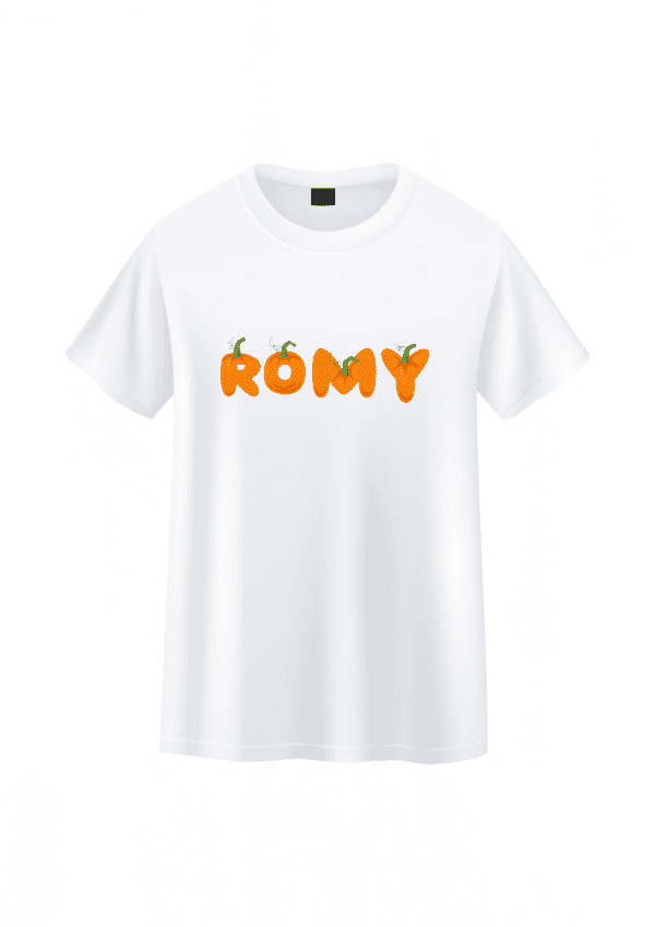 Tee-shirt enfant lettre halloween