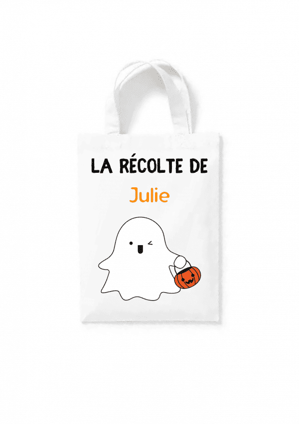 Tote bag fantôme halloween