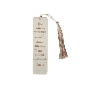 Marque page motif coeur