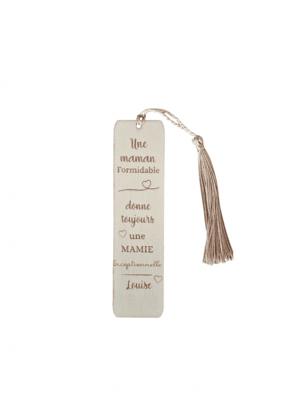 Marque page motif coeur