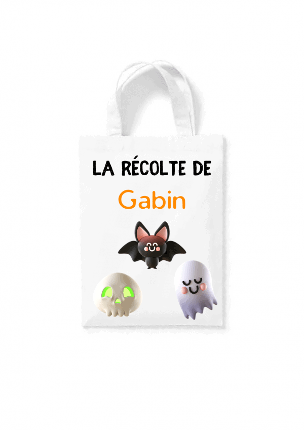 Tote bag chauve souris halloween
