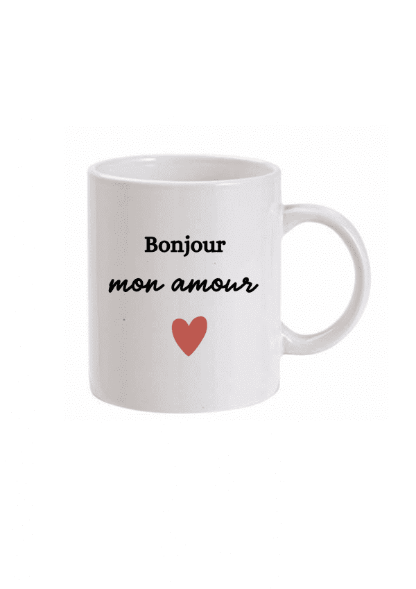 Mug bonjour mon amour