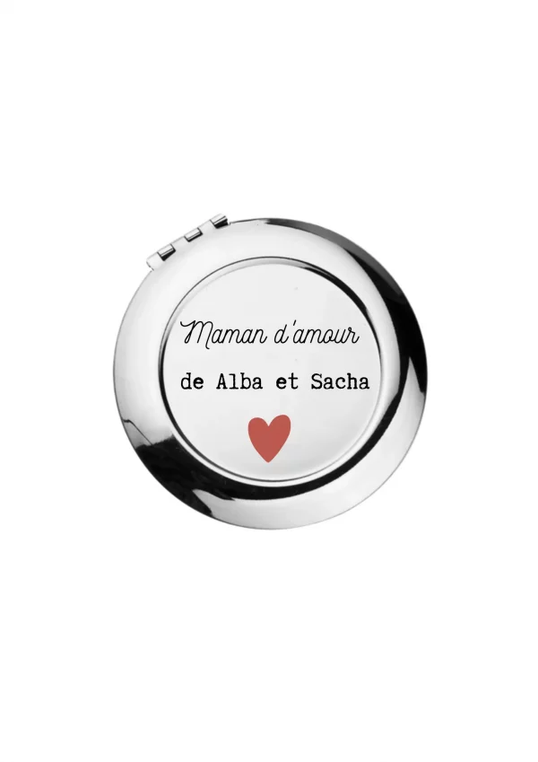 Miroir de poche amour