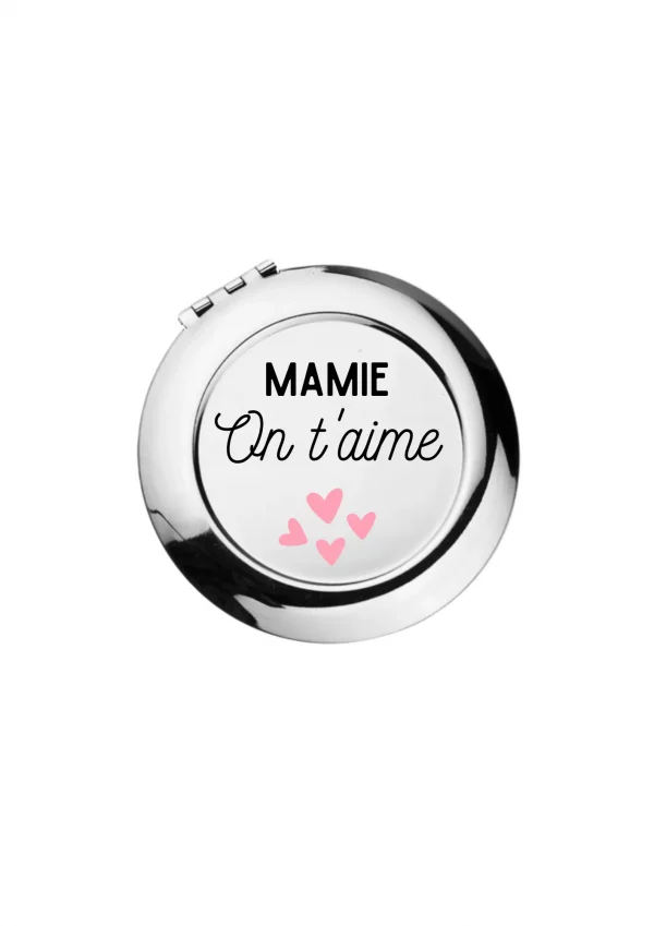 Miroir de poche coeurs