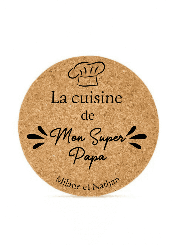 Dessous de plat papa motif toque