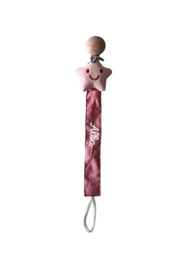 Attache tétine étoile