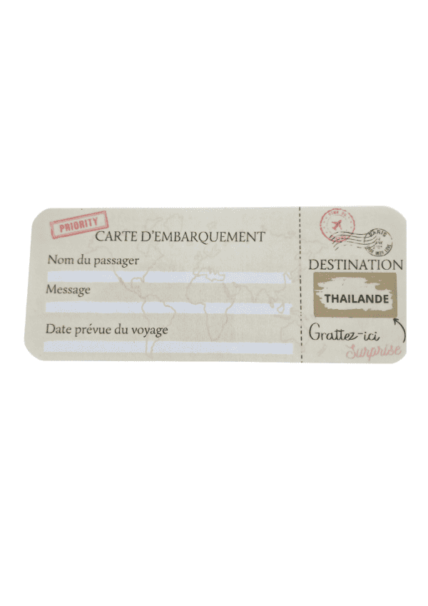 Carte à gratter voyage