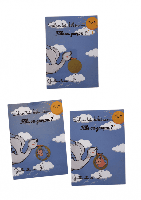 Carte à gratter annonce