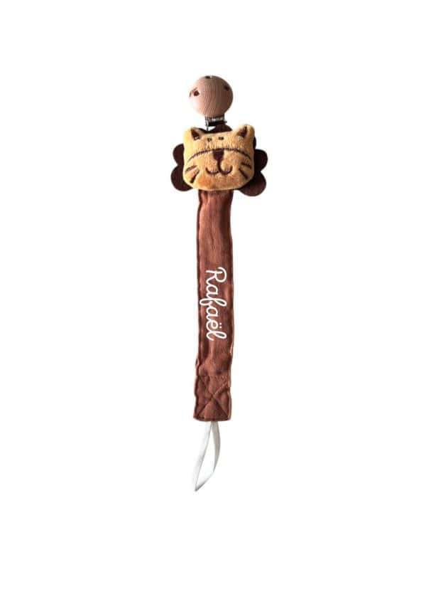 Attache tétine lion