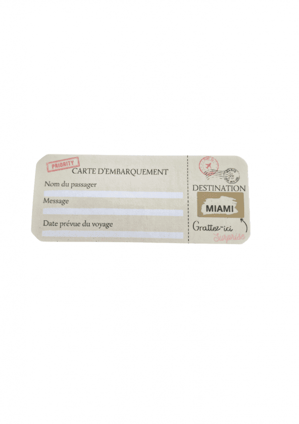 Carte à gratter travel
