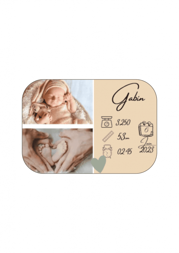 Magnet photo annonce naissance