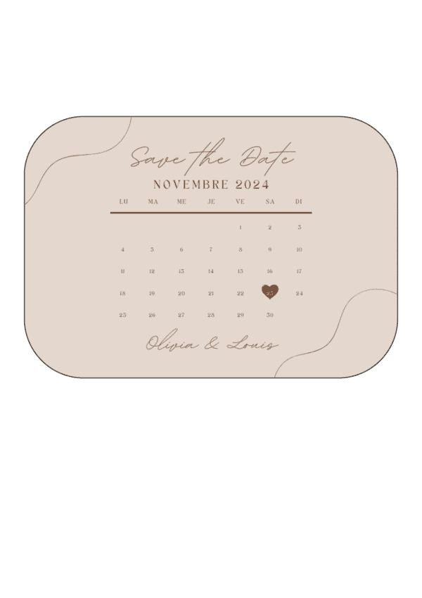 Magnet save the date
