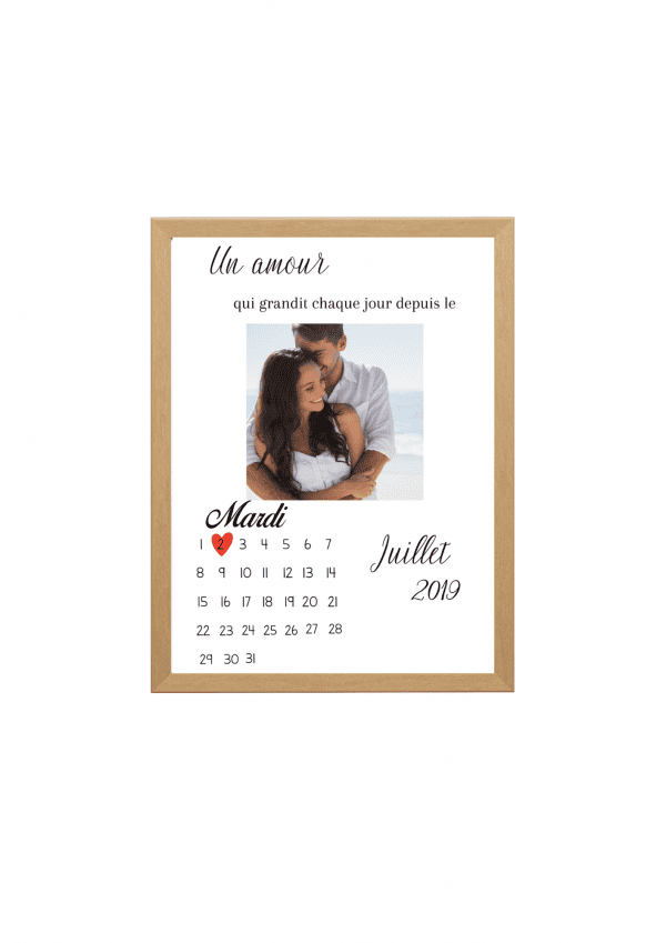 Affiche photo calendrier