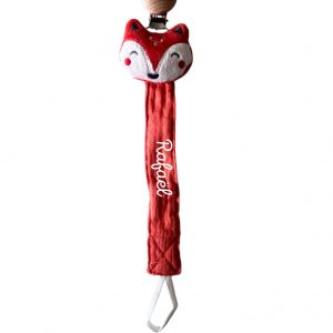 Attache tétine renard