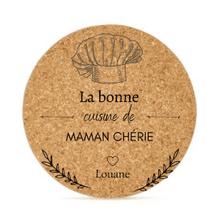 Dessous de plat maman motif toque