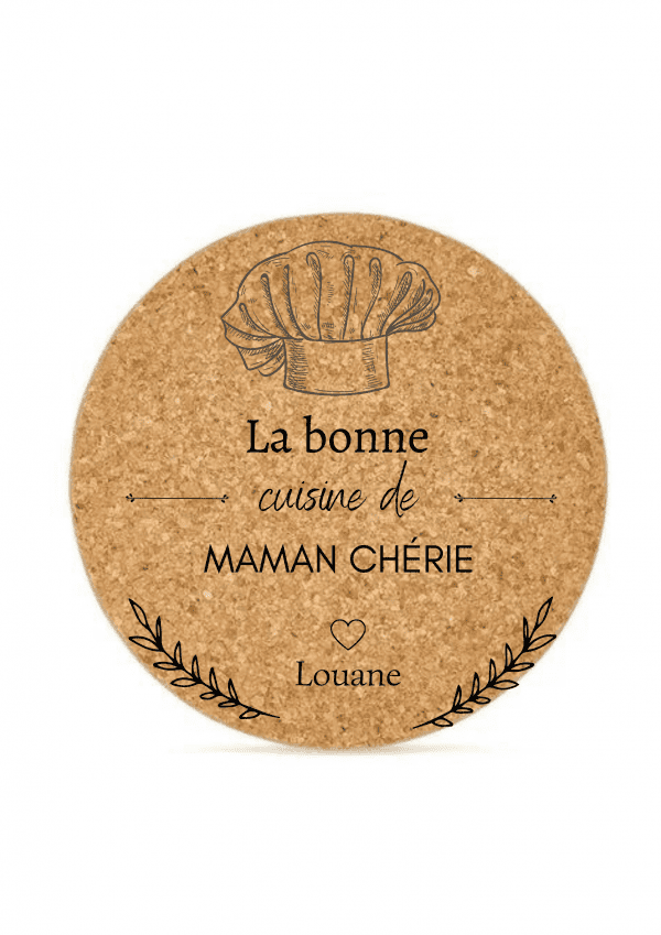 Dessous de plat maman motif toque
