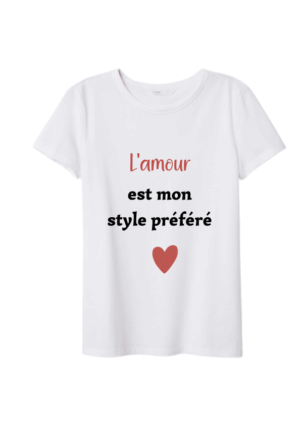 Tee shirt amour style
