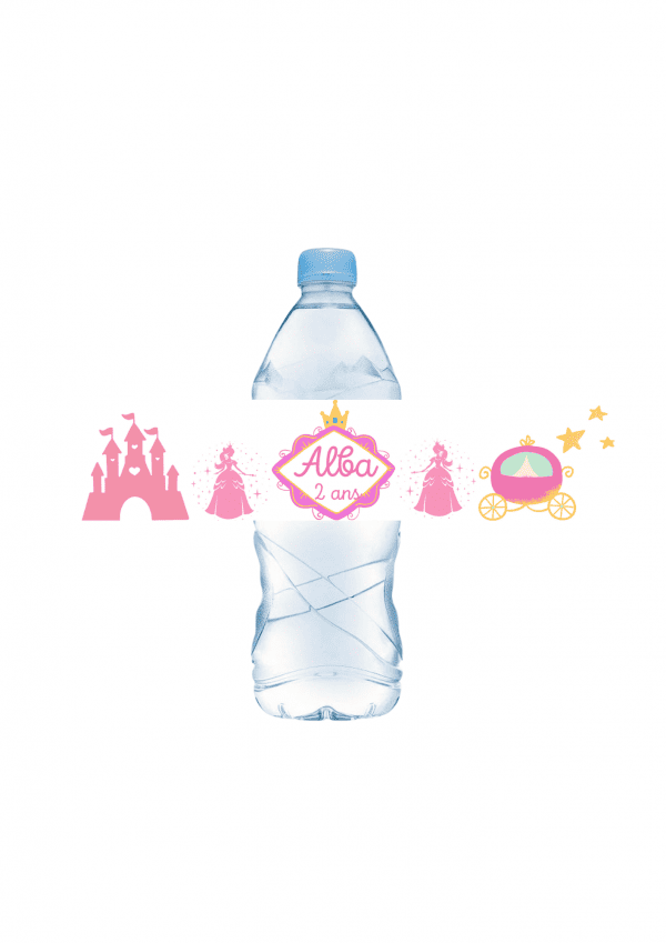 Étiquettes anniversaire princesse