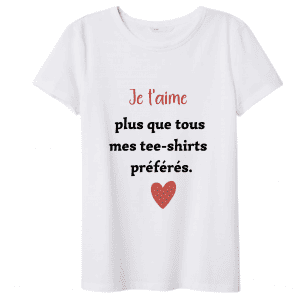 tee shirt femme saint valentin