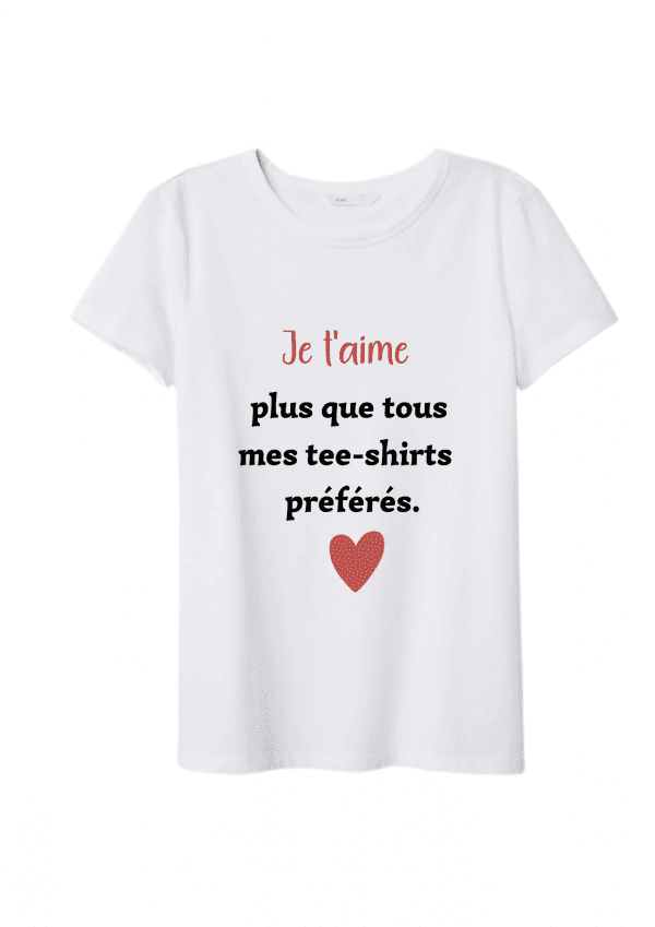 tee shirt mixte saint valentin