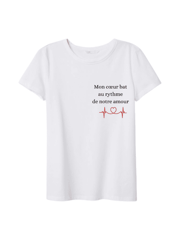 tee shirt mixte mon coeur