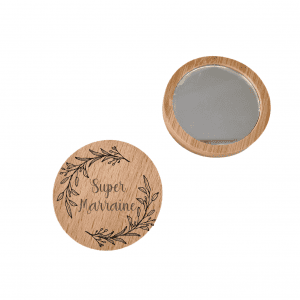 Miroir de poche personnalisé branche