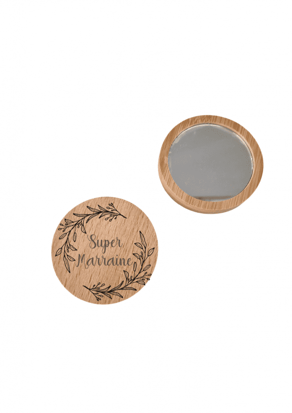 Miroir de poche personnalisé branche