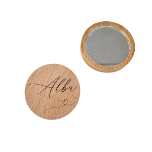Miroir de poche personnalisé épuré