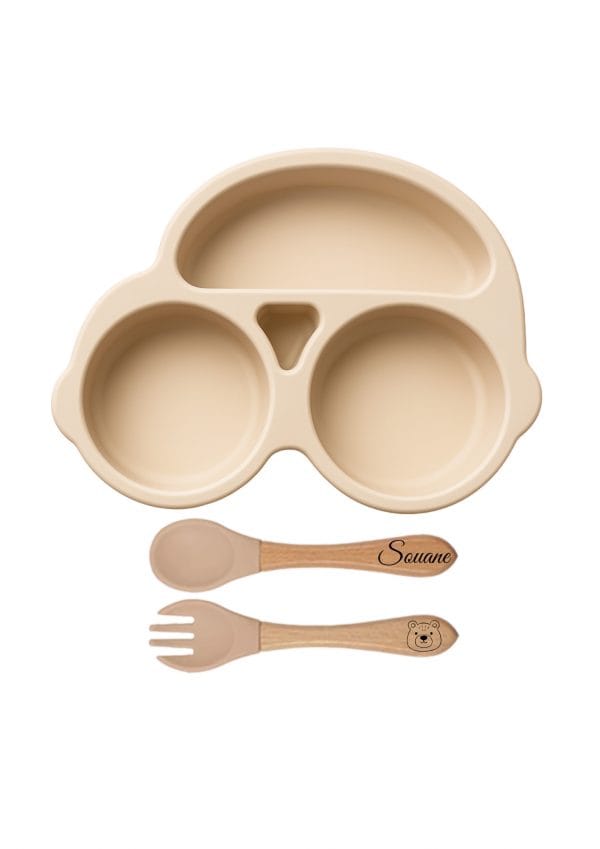 Set de repas voiture beige