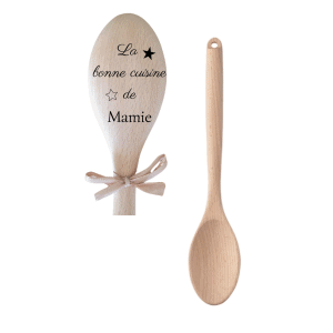 Cuillère en bois mamie étoile