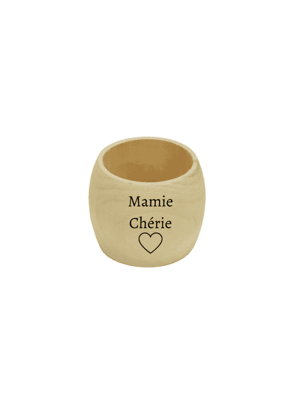 Rond de serviette mamie coeur