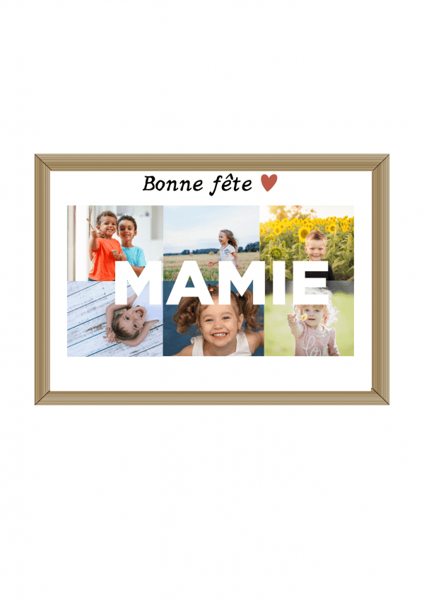 Affiche photo bonne fête mamie