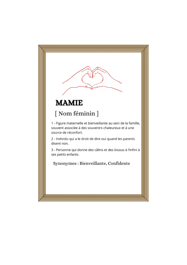 Affiche mamie